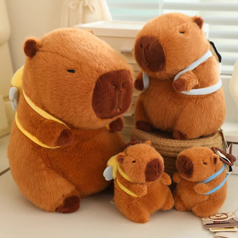Kawaii Capybara Plush Toy – Transformable Backpack & Pillow Gift for Kids